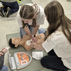 Die Pfützensanis bei der Aktion „Roßtal drückt“ am 22.10.2025