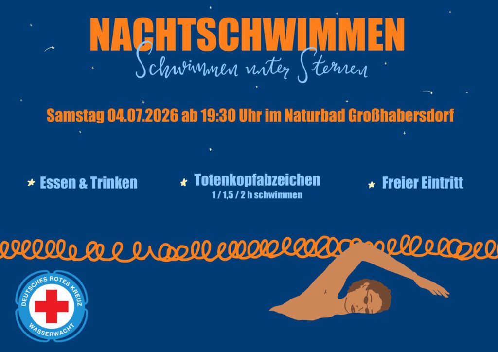 Kommt vorbei! Nachtschwimmen am 04.07.2026!